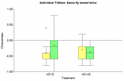 Same fly Single T-Maze old Drug WOW